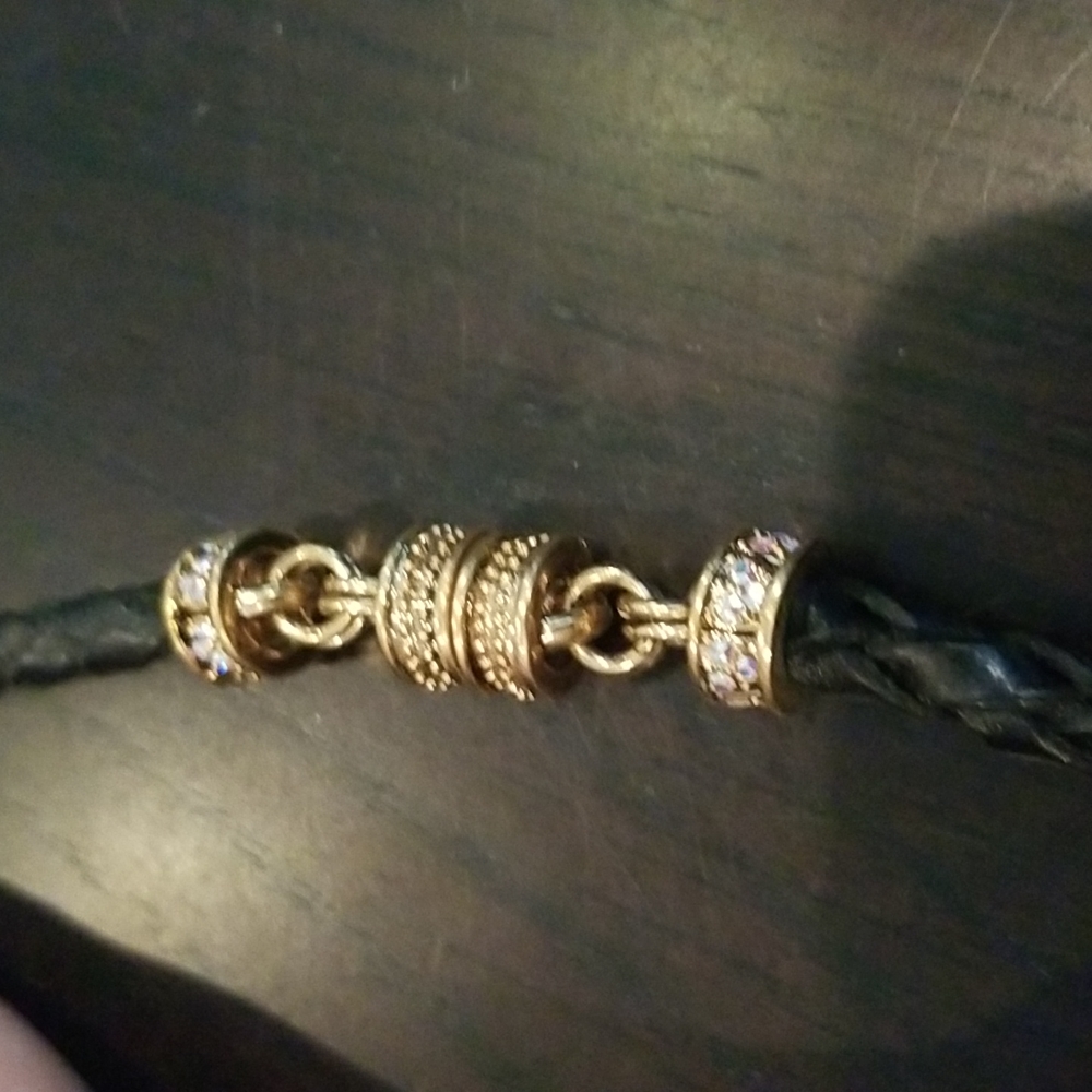 Braided leather chocker, new - Picture 11 of 11